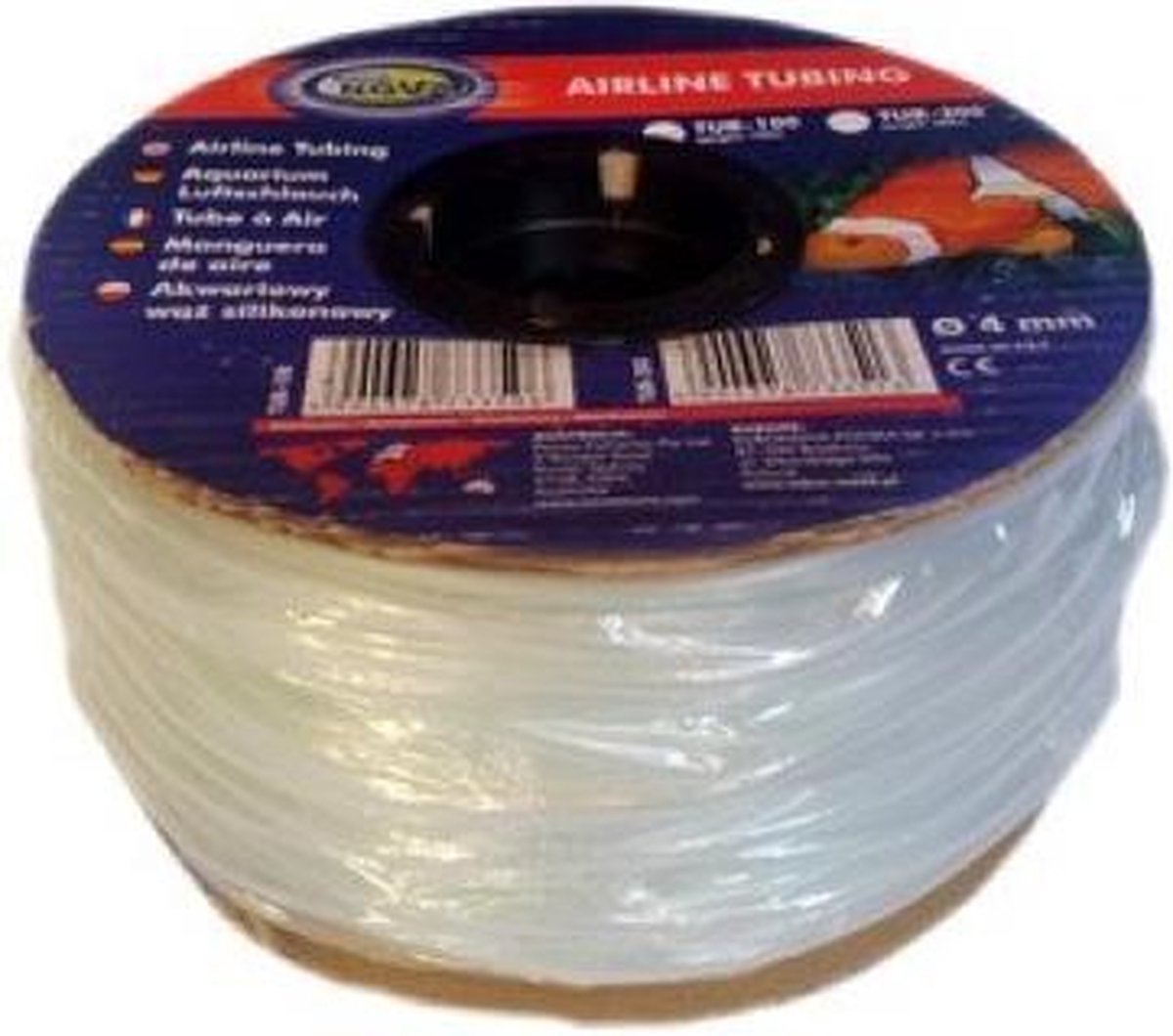 Aqua Nova siliconenslang TUB-200, 4x6mm, transparant, 200m op rol