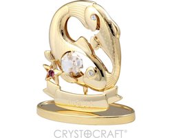 Sterrenbeeld Pisces (vissen) 24 k verguld met Swarovski kristallen