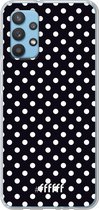 6F hoesje - geschikt voor Samsung Galaxy A32 4G -  Transparant TPU Case - Onyx Dots #ffffff