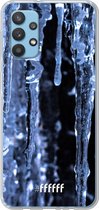 6F hoesje - geschikt voor Samsung Galaxy A32 4G -  Transparant TPU Case - Icicles #ffffff