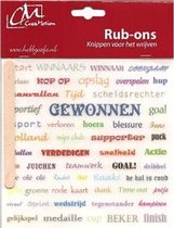 Rub-On Transfers Stickers - Creamotions - Tekst Sport