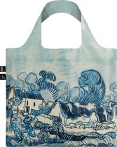 LOQI Museum Collection - Opvouwbare Draagtas  - Opvouwbare Shopper - Foldable shopper vincent van gogh - vincent van gogh old vineyard with peasant woman / landscape with houses