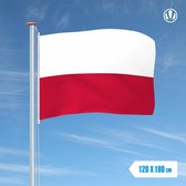 Vlag Polen 120x180cm