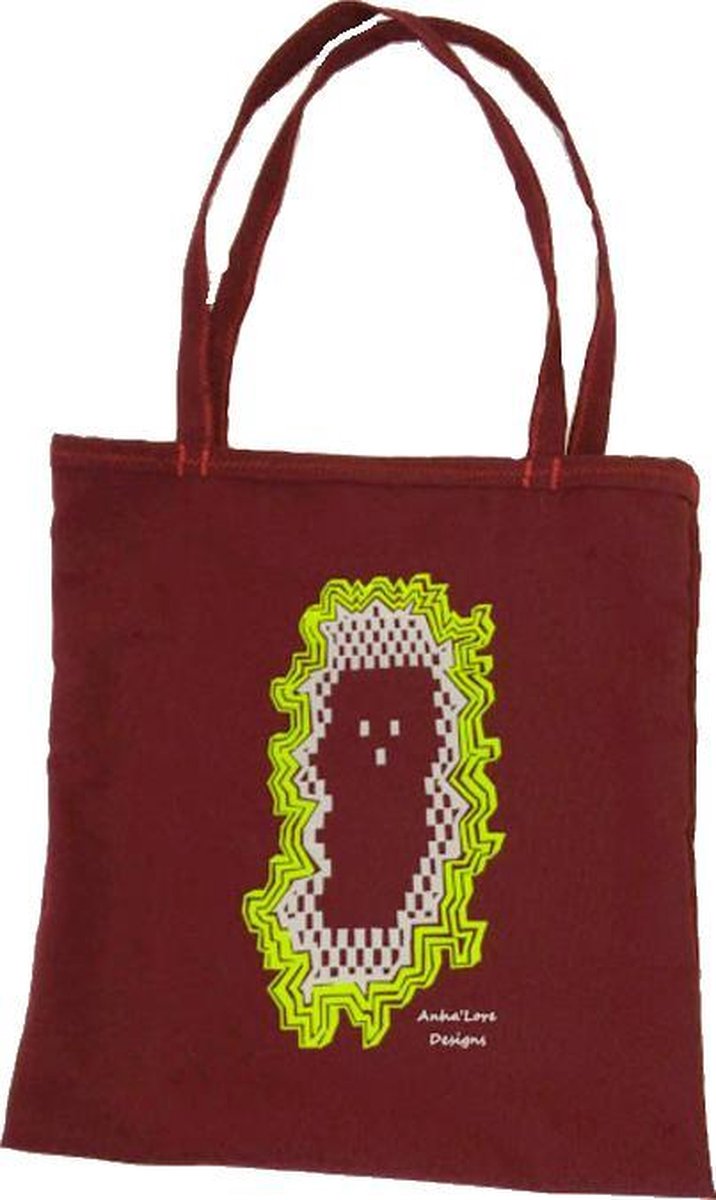 Anha'Lore Designs - Spookje - Exclusieve handgemaakte tote bag - Bordeaux