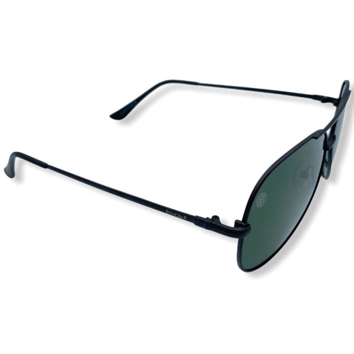 BEINGBAR New Classic – Zilverkleurig Houten Zonnebril Gepolariseerd