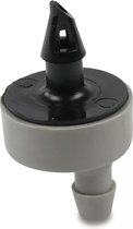 Rain Bird overgangsstuk kunststof 6 mm barbed x insteek 2bar grijs type SPB-025