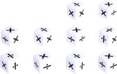rekensymbolen dobbelstenen set van 10 stuks x en delen