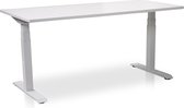 Zit-sta bureau elektrisch verstelbaar - MRC PRO NEN-EN 527 | 180 x 80 cm | frame wit - blad wit - met kabelmanagement | memory functie met USB | 150kg draagvermogen