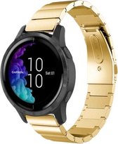 Stalen Smartwatch bandje - Geschikt voor  Garmin Venu metalen bandje - goud - Horlogeband / Polsband / Armband