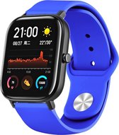 Siliconen Smartwatch bandje - Geschikt voor  Xiaomi Amazfit GTS sport band - blauw - Horlogeband / Polsband / Armband