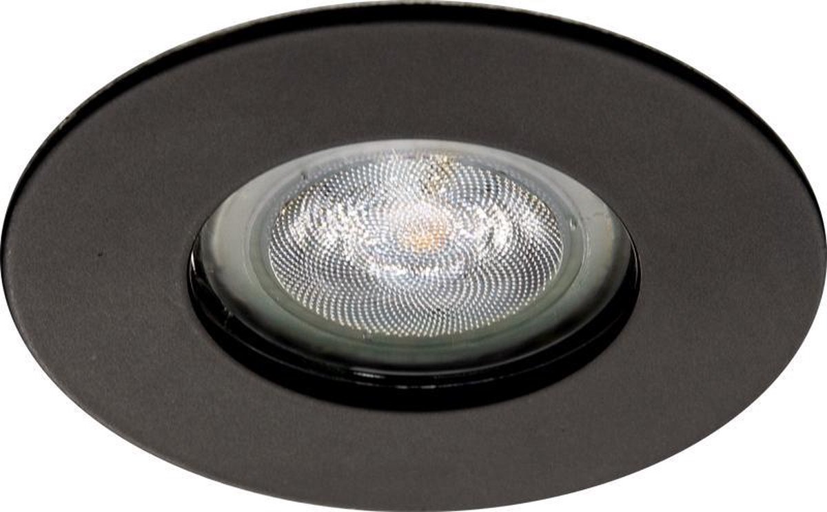 IP65 LED Inbouwspot | Merve - Rond Zwart - Warm Wit- Niet Dimbaar 2.7W- Philips