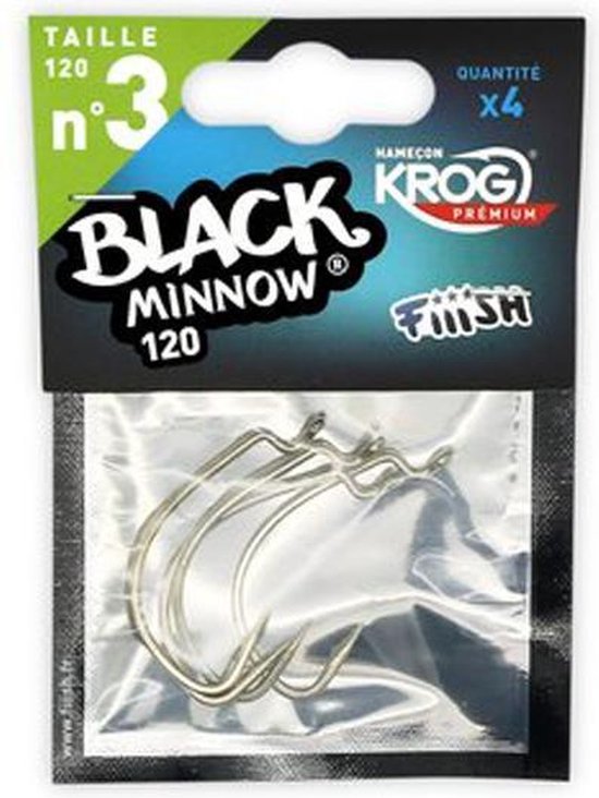 Fiiish Black Minnow - Hooks Krog by VMC Premium 120 Haken - - Haakmaat 3 - 4 Stuks van Fiiish — afbeelding 2