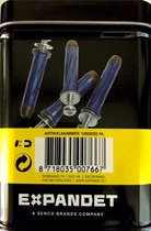 Expandet Rosett, blauw ronde kop 5 x 80 mm 25 st.