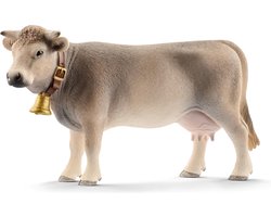 foto van schleich FARM WORLD - Braunvieh Koe - Speelfiguur - Kinderspeelgoed voor Jongens en Meisjes - 3 tot 8 jaar - 13874