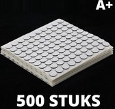 Dubbelzijdige Tape Rondjes - 500 Stuks - Plakkers - Ophang Stickers - Foto's en Posters - DIY - Dubbelzijdig Tape