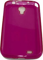Samsung Galaxy S4 Roze Transparant back cover TPU hoesje plus Gratis Tempered Glass Screenprotector met Cleaning Set