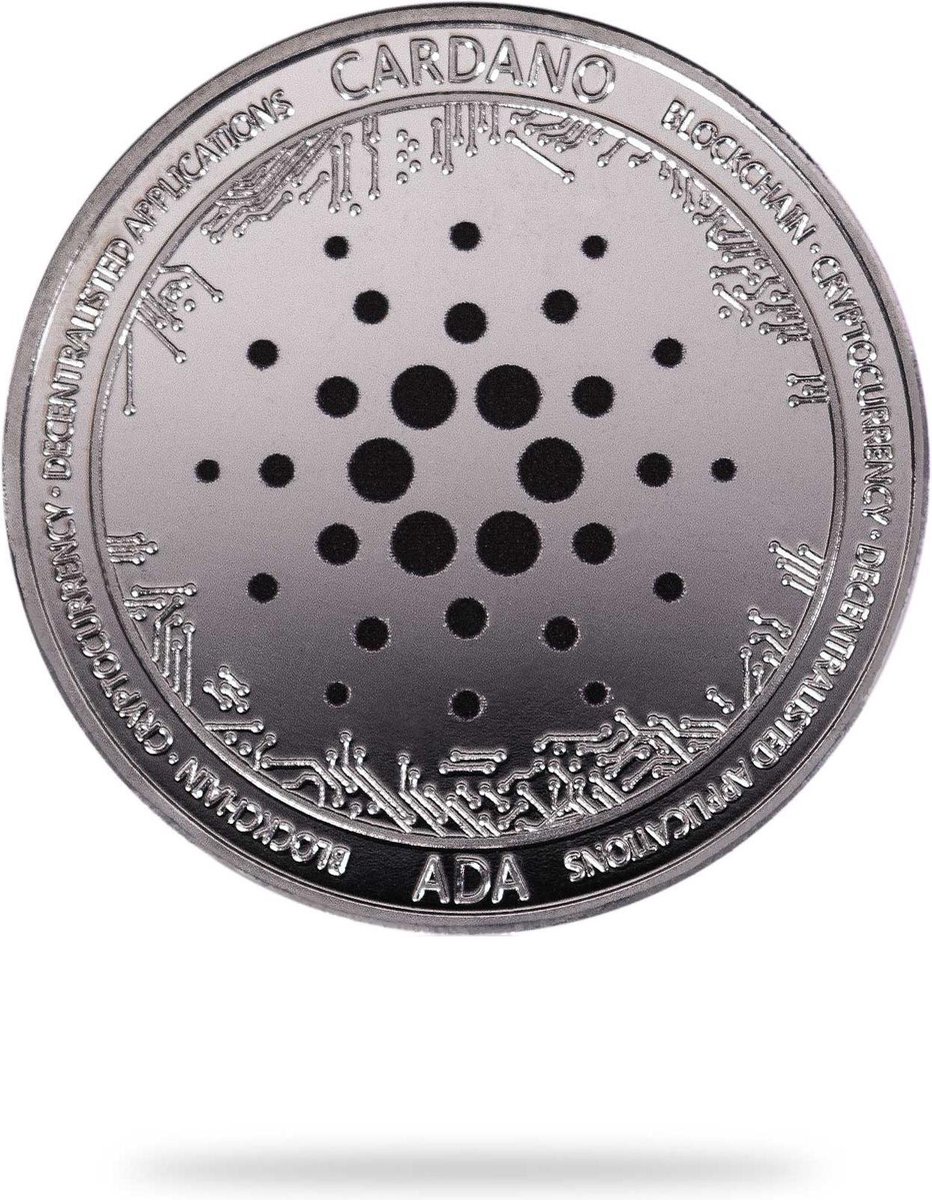 Cardano munt zilver - cryptotoken - fysieke munt | bol