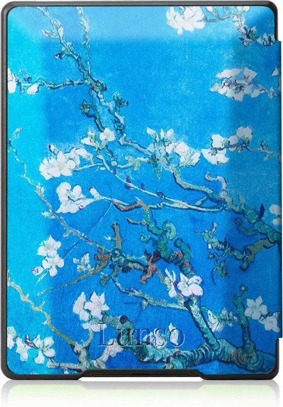 Lunso - Geschikt voor Kobo Aura H20 Edition 1 hoes (6.8 inch) - sleep cover - Van Gogh Amandelbloesem - (niet voor de Kobo Aura edition 1) — afbeelding 4