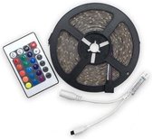 Waterdichte led strip - 5m - 15 kleuren - Inclusief afstandbediening - Inclusief stekker voor in stopcontact
