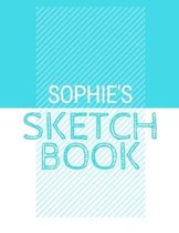 Sophie's Sketchbook: Personalized blue sketchbook with name