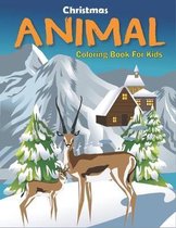 Christmas Animal Coloring Book for Kids