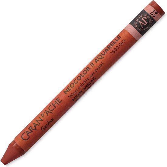 Crayon Neocolor II Rouge D'Anglais 063 - Pastel Gras Prétaillé - Pour Artistes Et Dessin