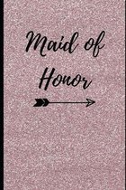 Maid of Honor: : Pretty Pink Glitter Notebook: Things To Do