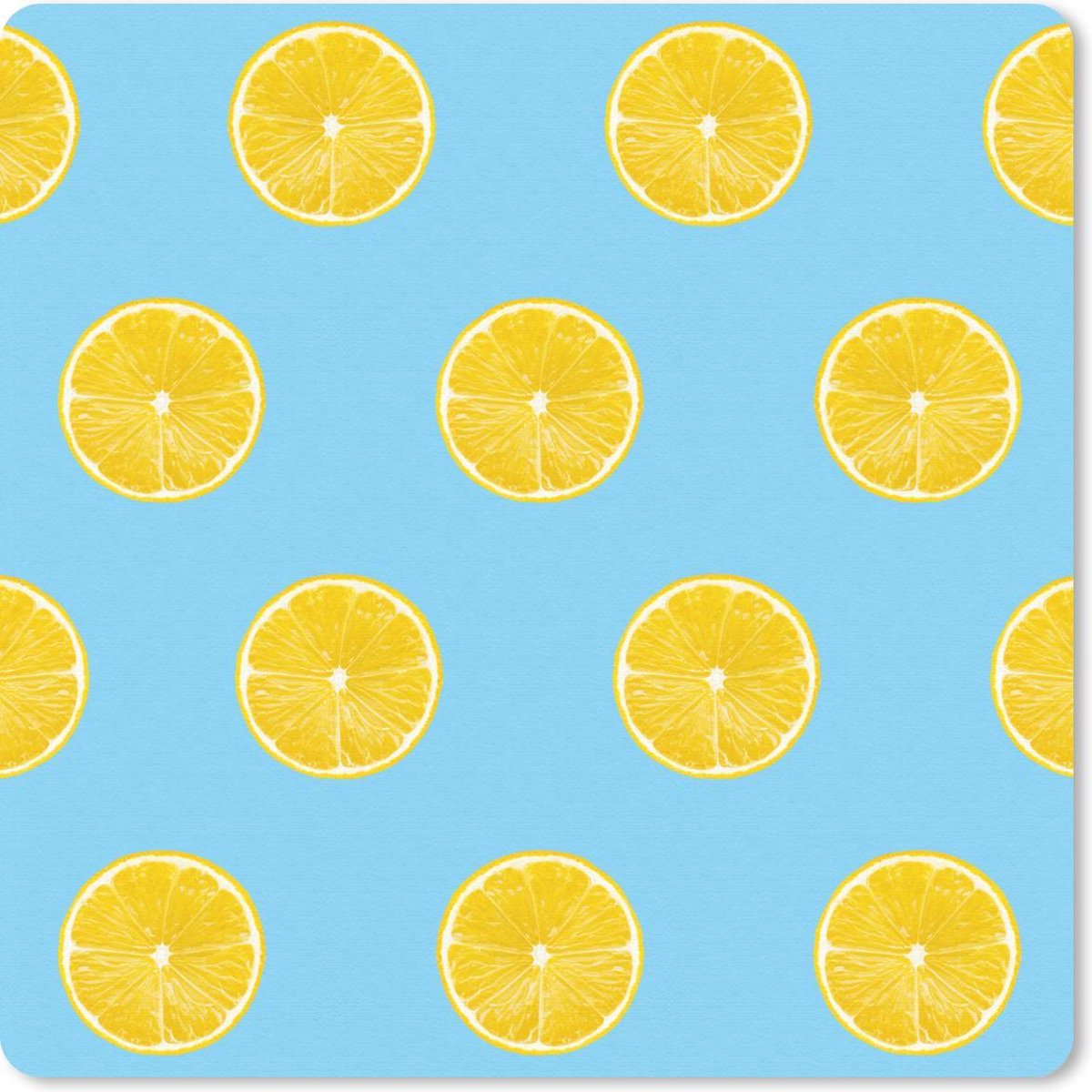Muismat 30x30 cm - Mousepad Citroen - Patronen - Fruit - Muismatten