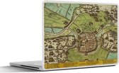 Laptop sticker - 13.3 inch - Kaart - Haarlem - Vintage - 31x22,5cm - Laptopstickers - Laptop skin - Cover