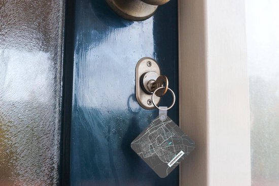Porte-clés - Carte - Veenendaal - Grijs - Blauw - Plastique