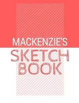 Mackenzie's Sketchbook: Personalized red sketchbook with name