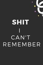 Shit I Can't Remember