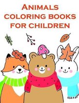 Animals coloring books for children