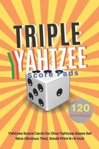 Triple yahtzee score pads