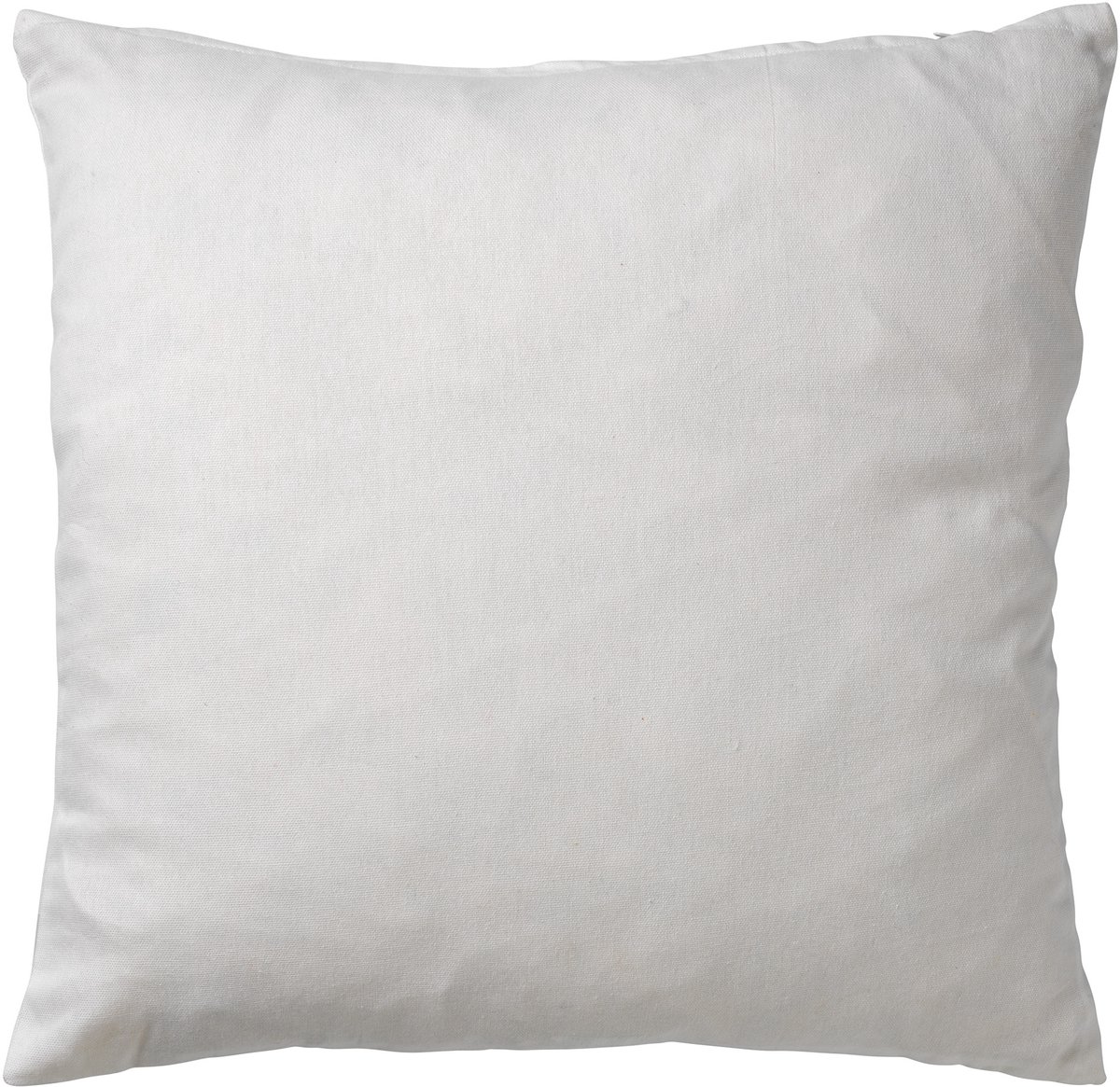 Dutch Decor JAMES - Kussenhoes 45x45 cm - duurzaam katoen - effen kleur - Snow White - wit - met rits - zonder binnenkussen Gebroken wit