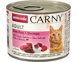 Animonda Carny Adult - Rund met Kalkoen en Garnaal - 6 x 200 g