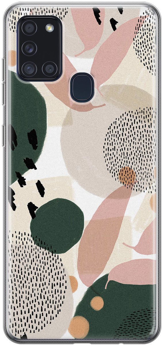 Leuke Telefoonhoesjes - Hoesje geschikt voor Samsung Galaxy A21s - Abstract print - Soft case - TPU - Multi