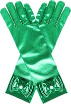 Het Betere Merk - Speelgoed meisjes - voor bij je prinsessenjurk - Elsa / Anna groene handschoenen voor bij je frozen jurk - prinsessen verkleedkleding