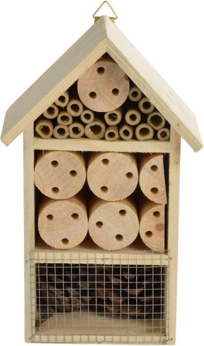 Cadoca Insectenhotel nestkastje Set van 2 30,5x9,5x3