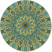 Muismat Mandala's - Mandala met bloemdetails Muismat rond - 20x20 cm - Muismat met foto