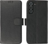 Samsung Galaxy S21 Hoesje - Book Case Telefoonhoesje - Kaarthouder Portemonnee Hoesje - Wallet Cases - Geschikt voor Samsung Galaxy S21 - Zwart