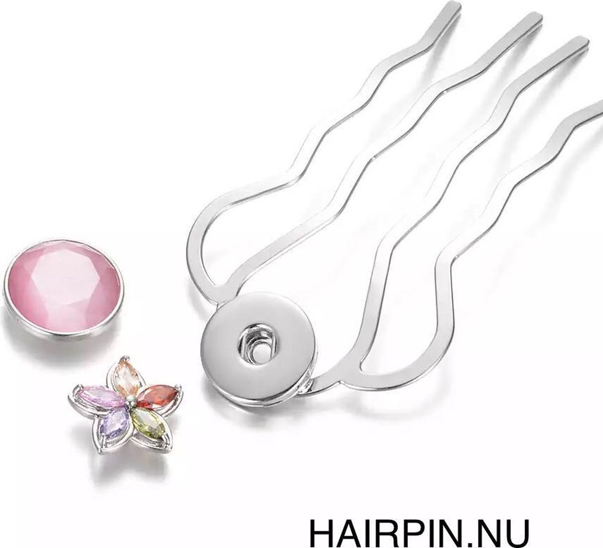 Hairpin - Hairfork - Hairaccessoire - incl. 3 gratis buttons