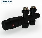 Karex® Valencia Serie Radiatorkraan aansluitset Thermostaat knop