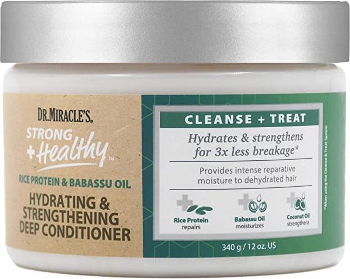 Dr. Miracles Strong + Healthy Hydrating & Strengthening Deep Conditioner 340gr/12oz