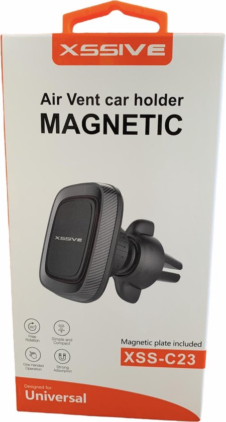 Support téléphone voiture magnétique grille aération H-CT213