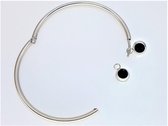 RVS Hangers bedel 4 mm zwart zirkonia voor alle soort oorring die niet dikke is dan ø 2mm, ook zeer geschikt voor armband, enkelband of oorbellen.
