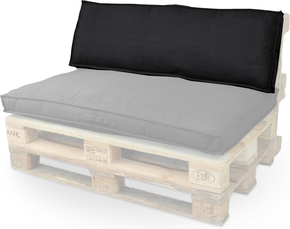 Bol.com Unique Rugkussen Luanda Zwart - 120 x 40 cm aanbieding