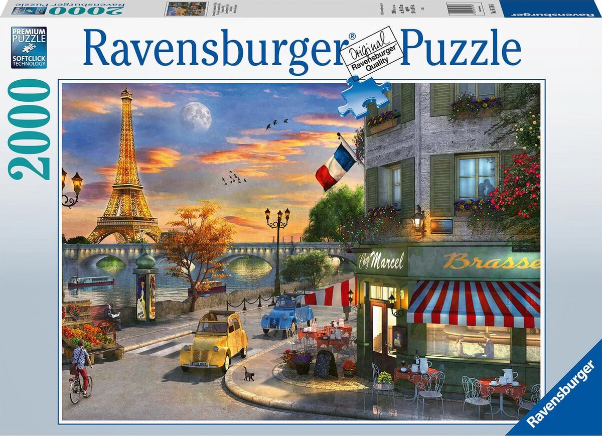 Ravensburger Puzzel 2.000 stukjes Romantische avond in Parijs