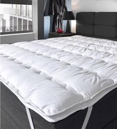 SleepMed - 3D Air Hotel Topmatras - 90 x 200 cm - Hoes: Micropercal - Vulling: Polyester Dons - met Hoekelastieken - Matrasbescherming