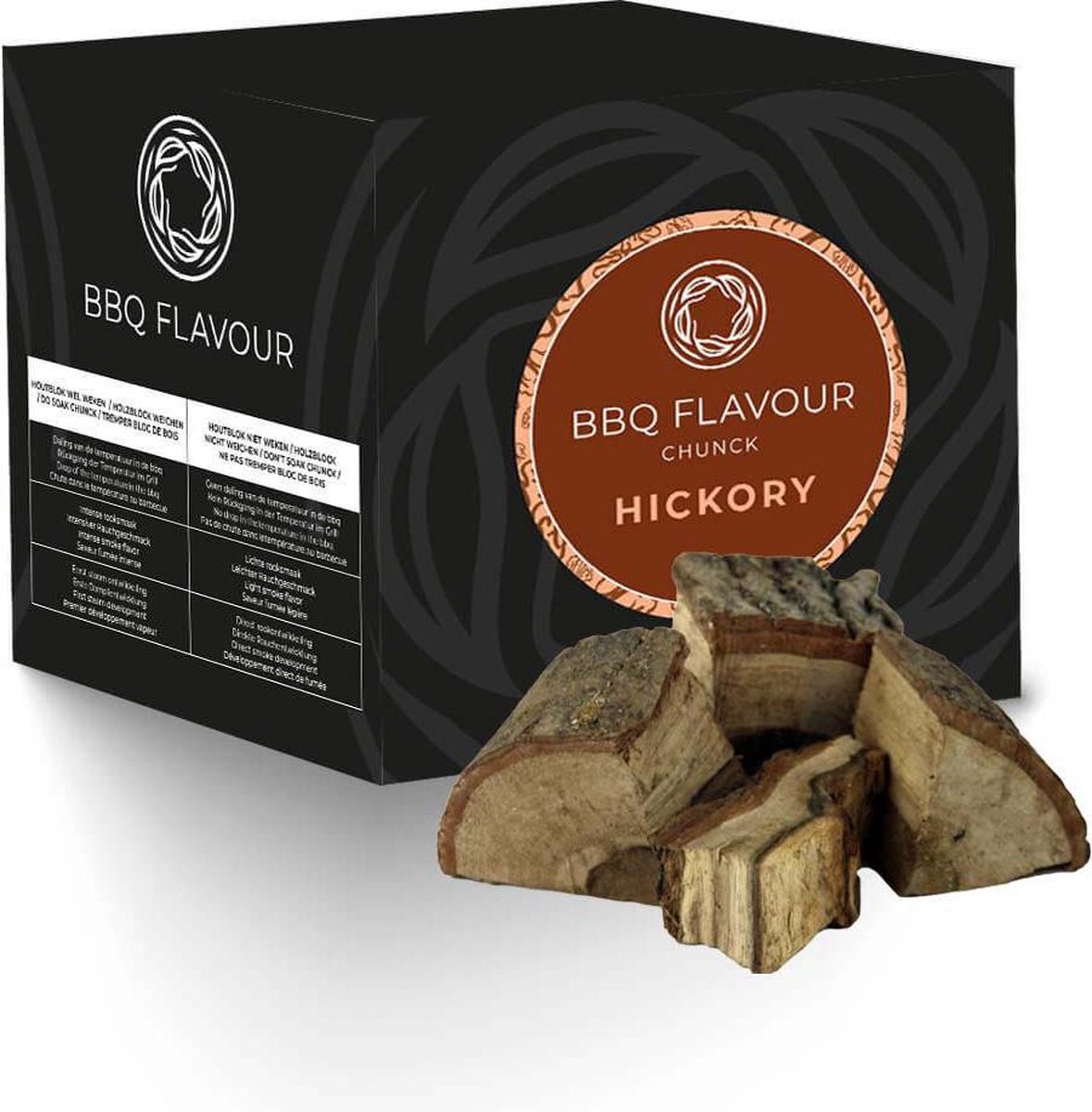 BBQ Flavour - Rookhout Chunks - BBQ Chunks - Chunks - Rookhout Brokken - Chunks Hickory - 2.2 kg - Rookhout